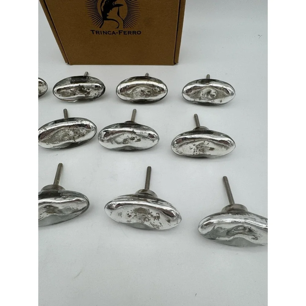 13 Trinca-Ferro Cabinet & Drawer Knobs Maggiroe Mirror Glass